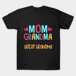 I'm A Mom Grandma And A Great Grandma Mother's Day 2024 T-Shirt